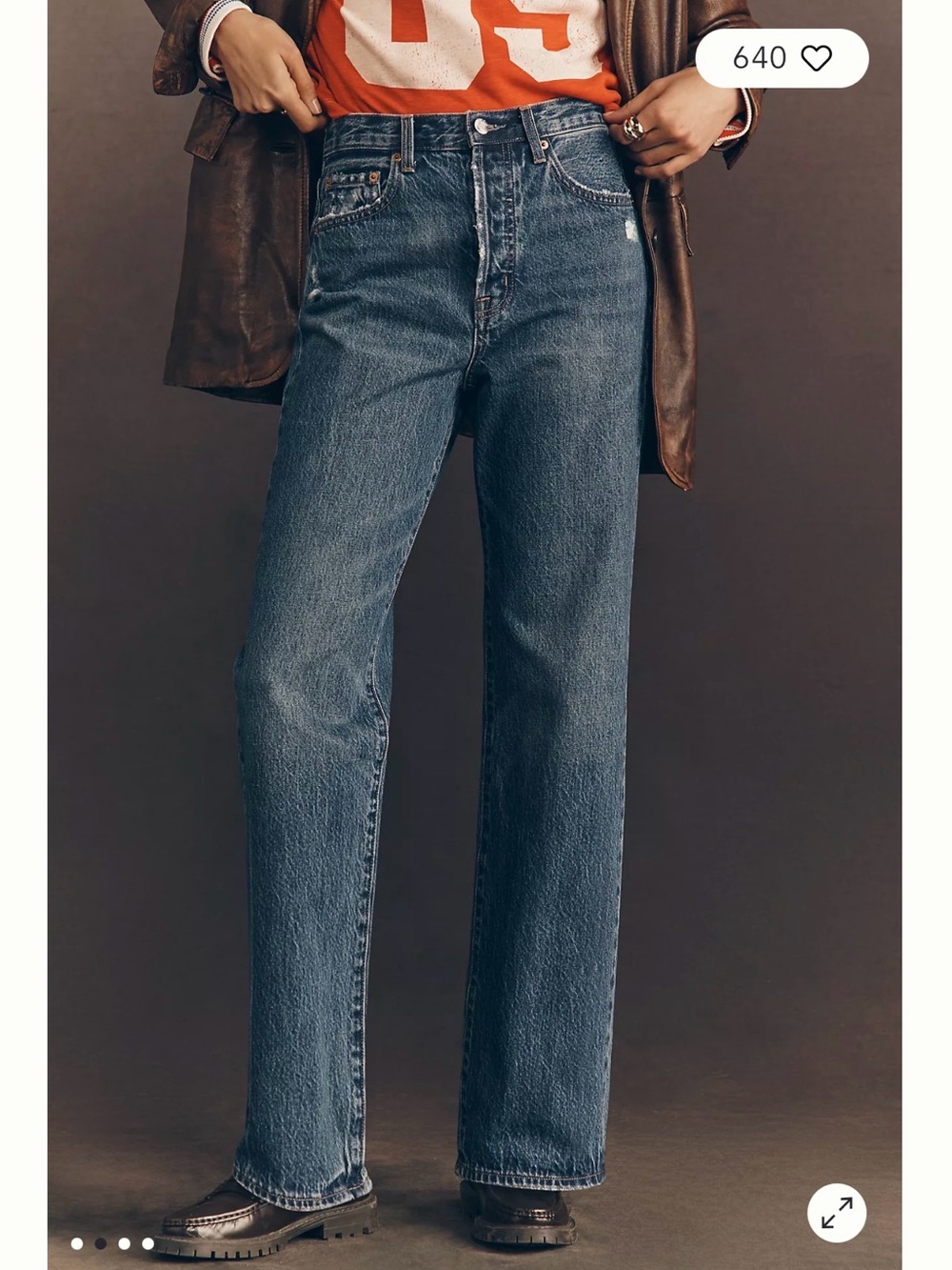 NWT Anthropologie Pistola Cassie High-Rise Straight-Leg Jeans